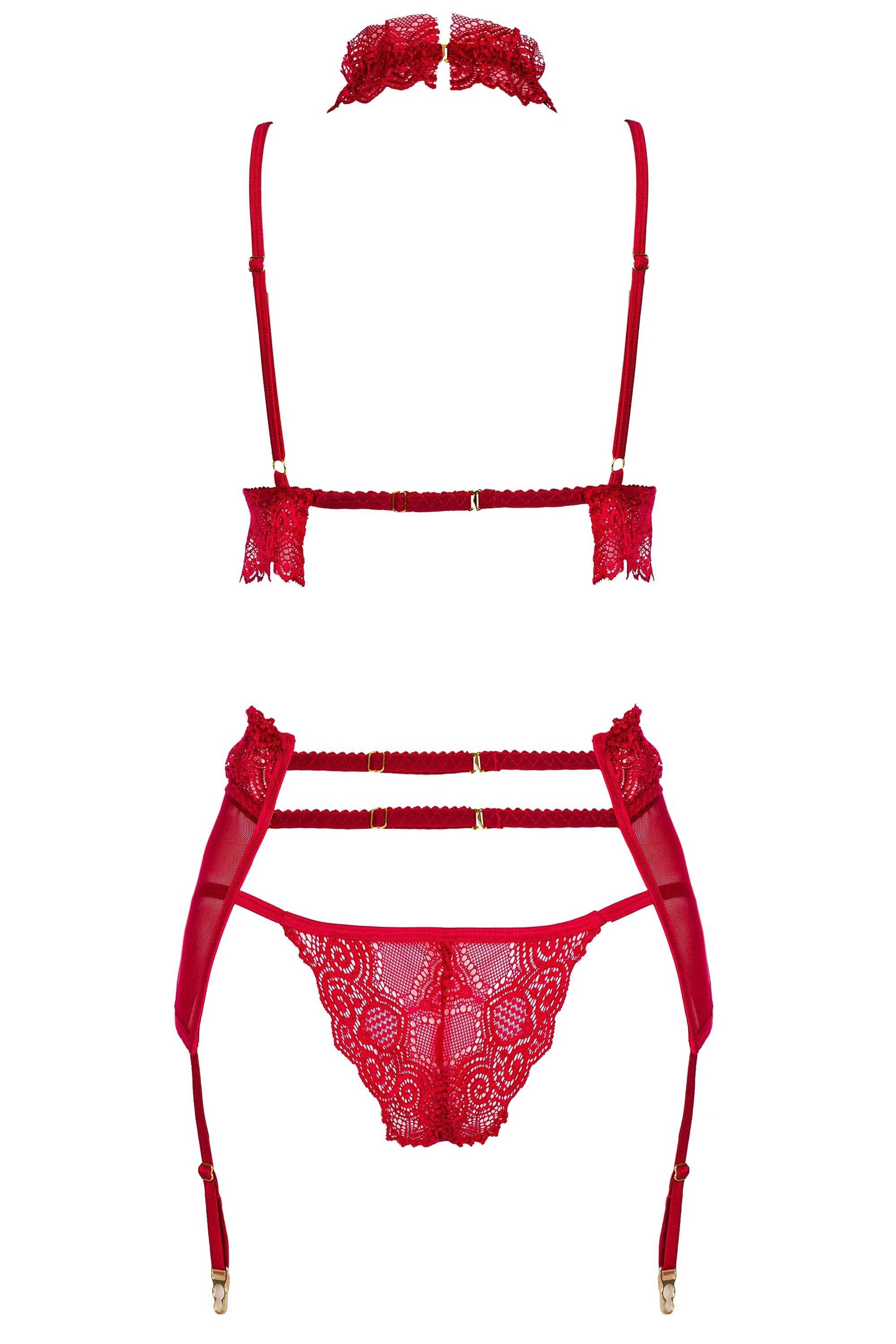 Velvet sin ensemble lingerie - Cherry - vue 7