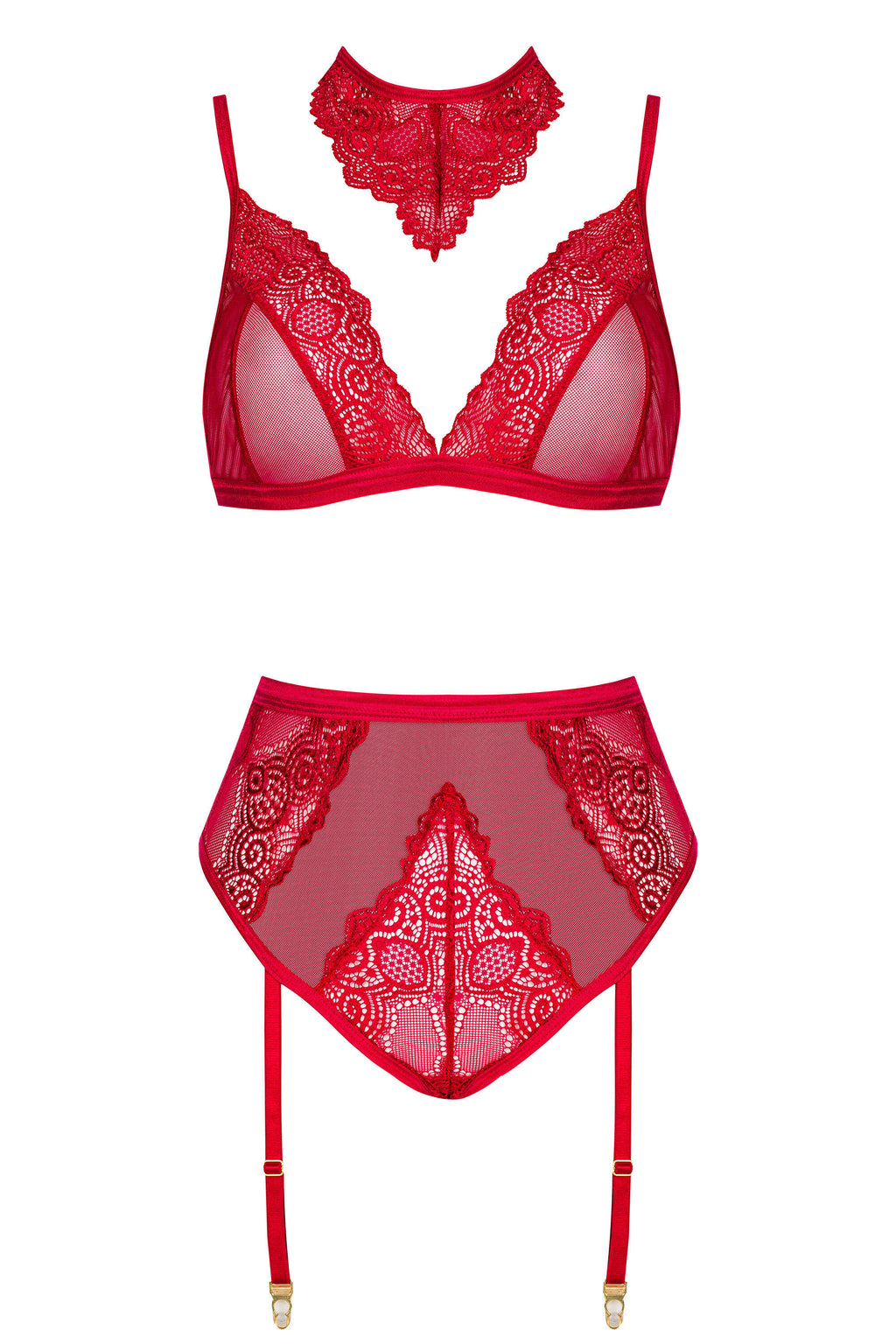 Cristalyn ensemble lingerie - Cherry - vue 19