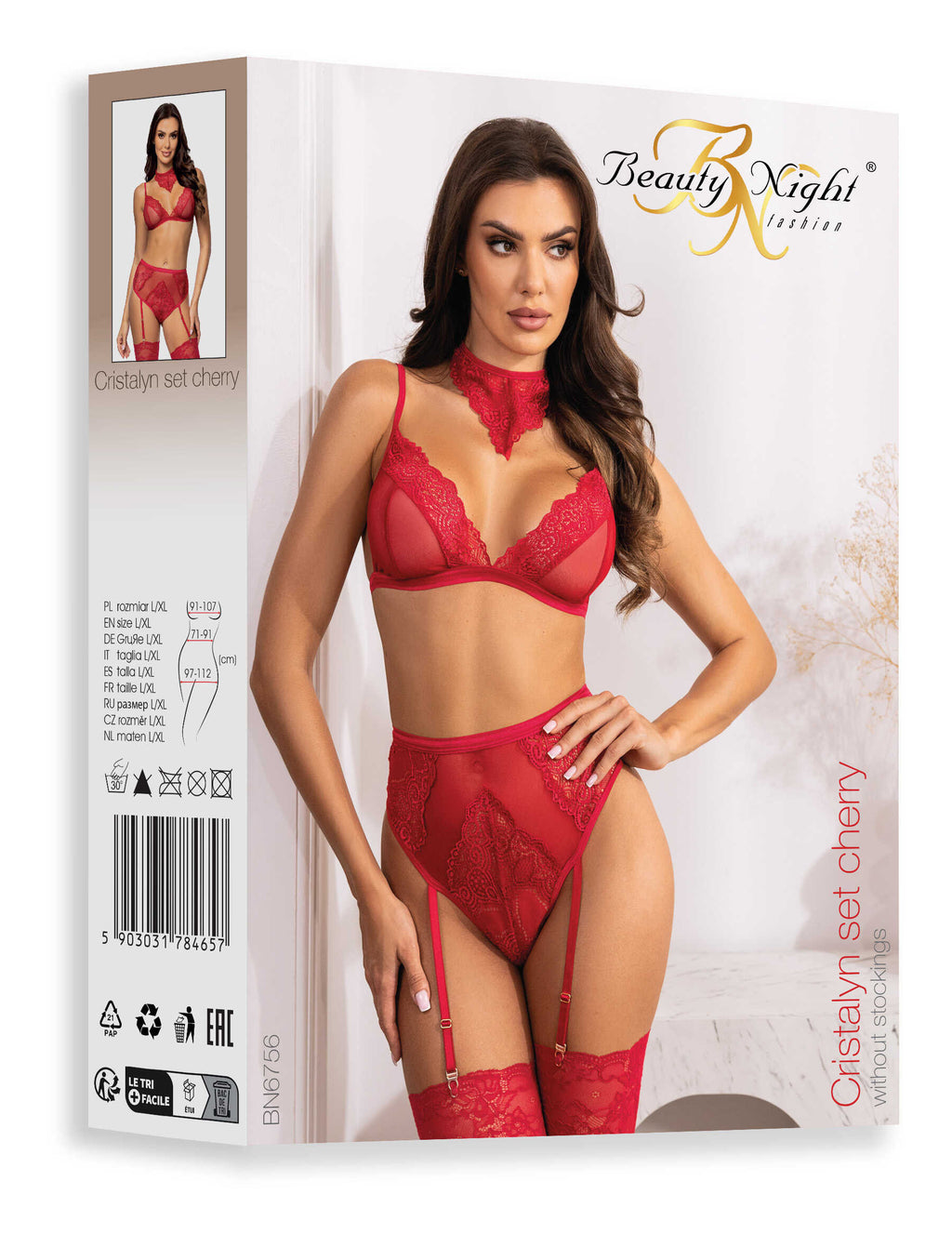 Cristalyn ensemble lingerie - Cherry - vue 22