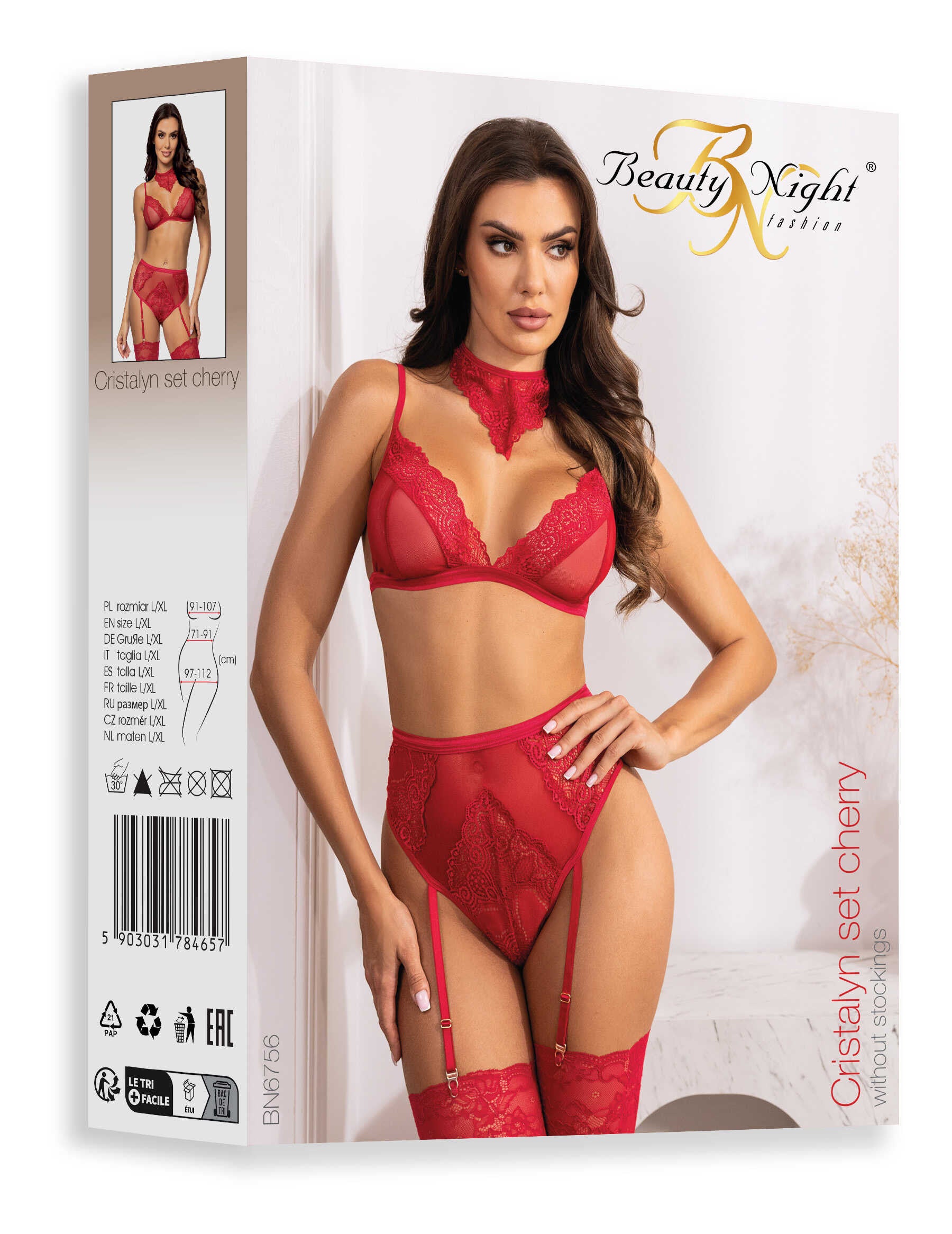 Cristalyn ensemble lingerie - Cherry - vue 22