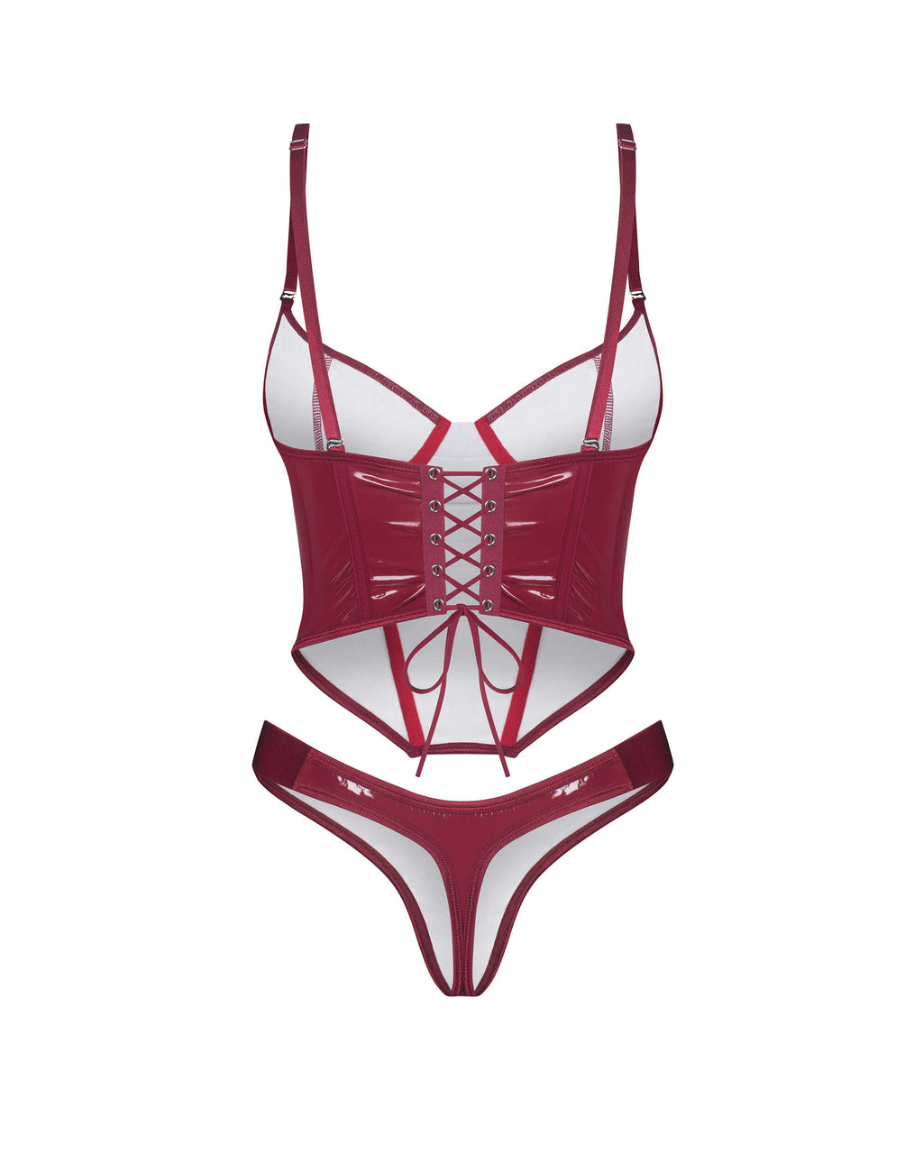 Redya Corset et string rouge - vue 7