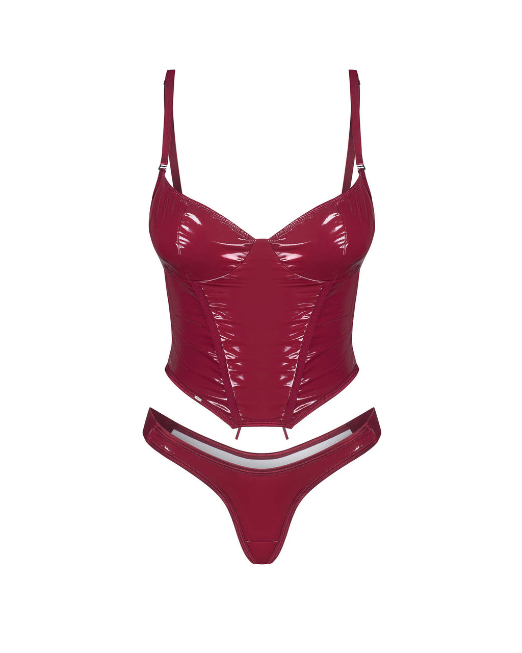 Redya Corset et string rouge - vue 6