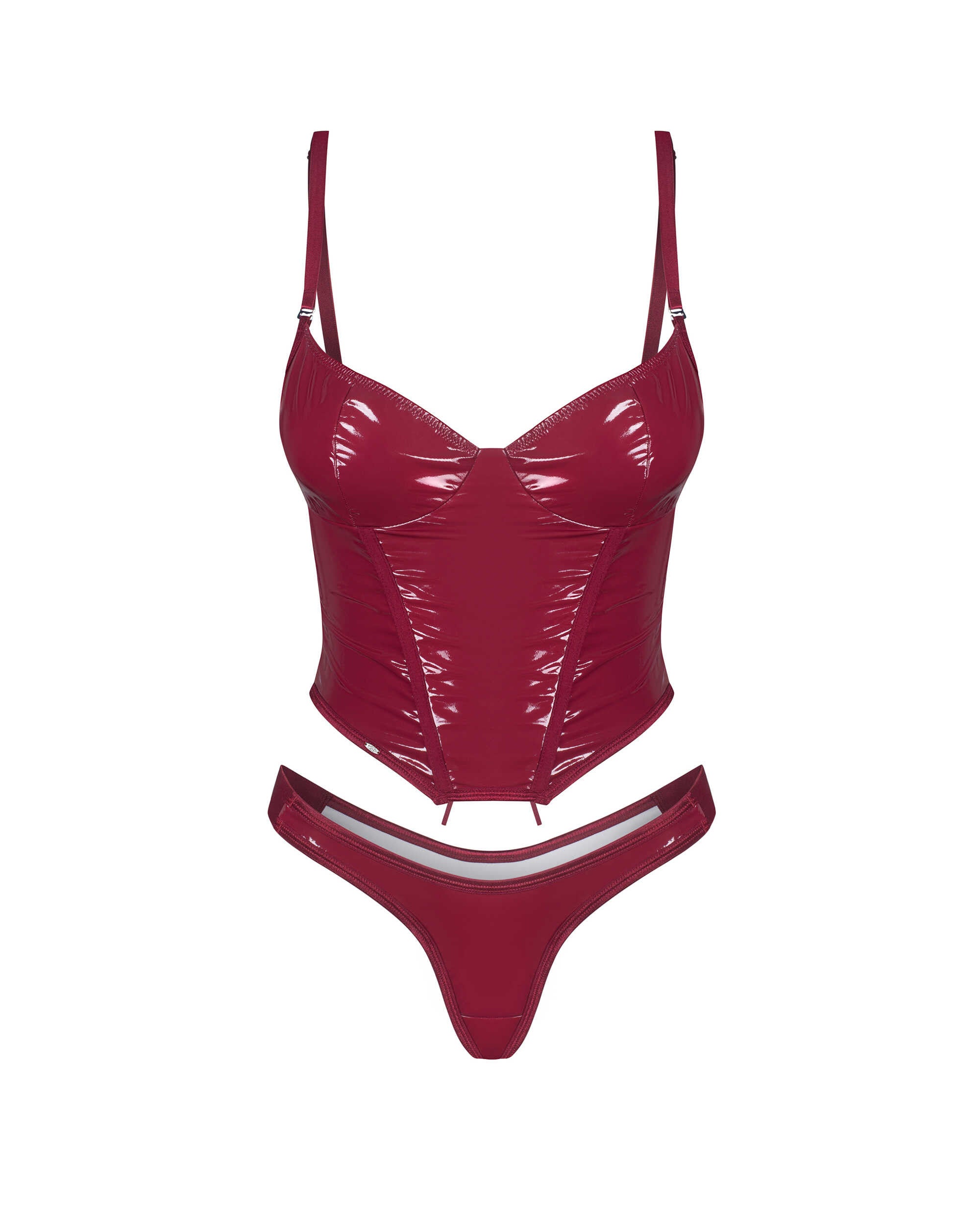 Redya Corset et string rouge - vue 6