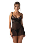 Perisia babydoll et string - Noirs - Obsessive